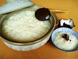 名物の温泉おかゆ