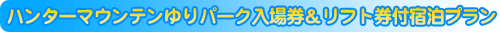 夏のおすすめ♪ハンターマウンテンゆりパーク入場券付
