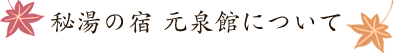 秘湯の宿 元泉館について